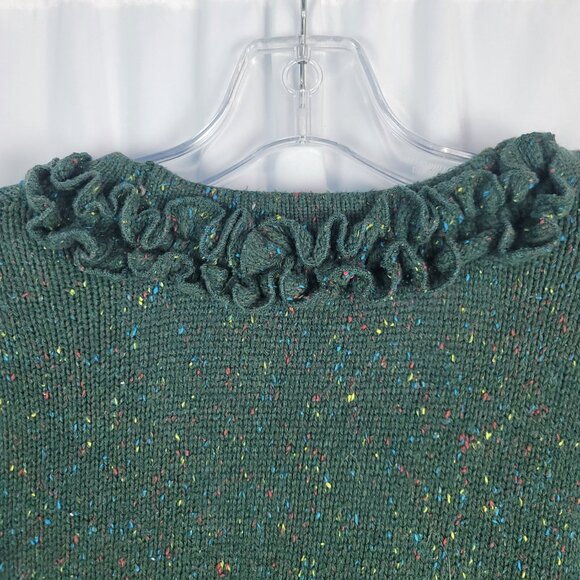 Christopher & Banks Cardigan Sweater Women's Size Small Green with Flecks - Picture 10 of 14